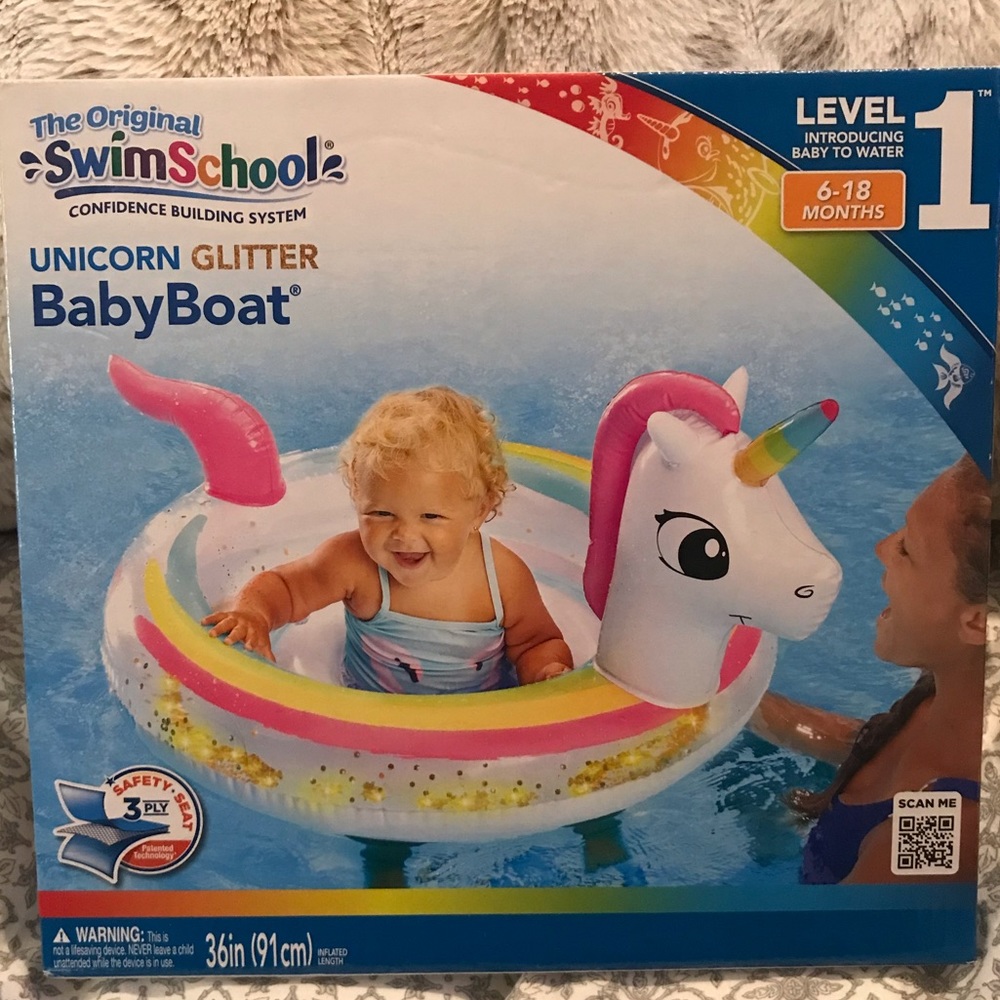 🦄Unicorn Glitter Baby Boat🦄
